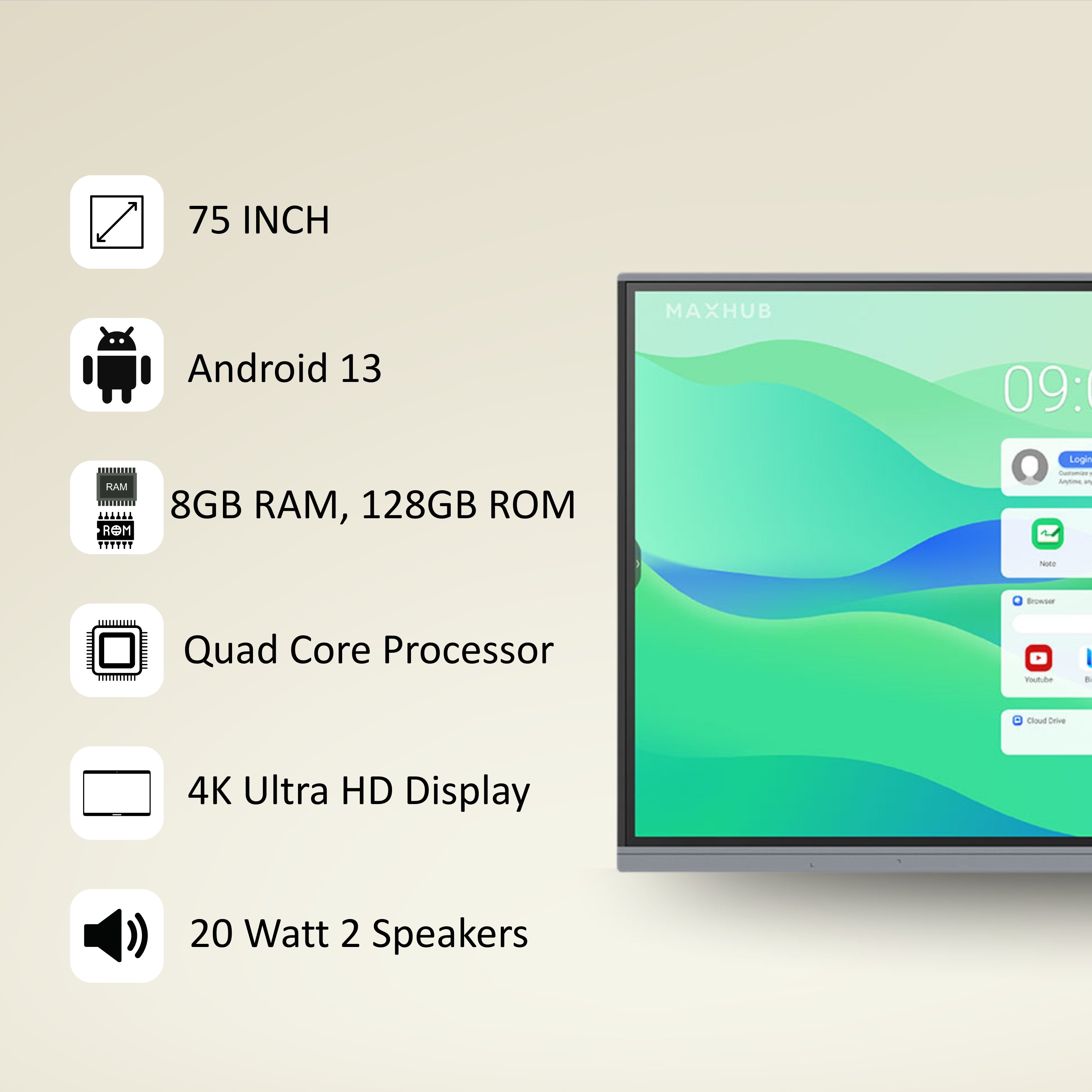 Maxhub E21C Digital Board 75inch
