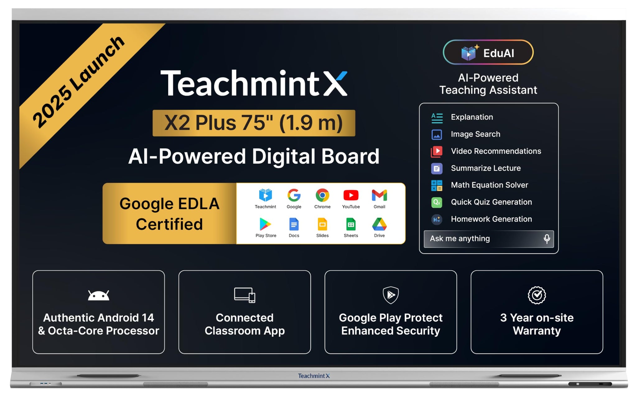 Teachmint X2 Pro Smart Board 75 INCH